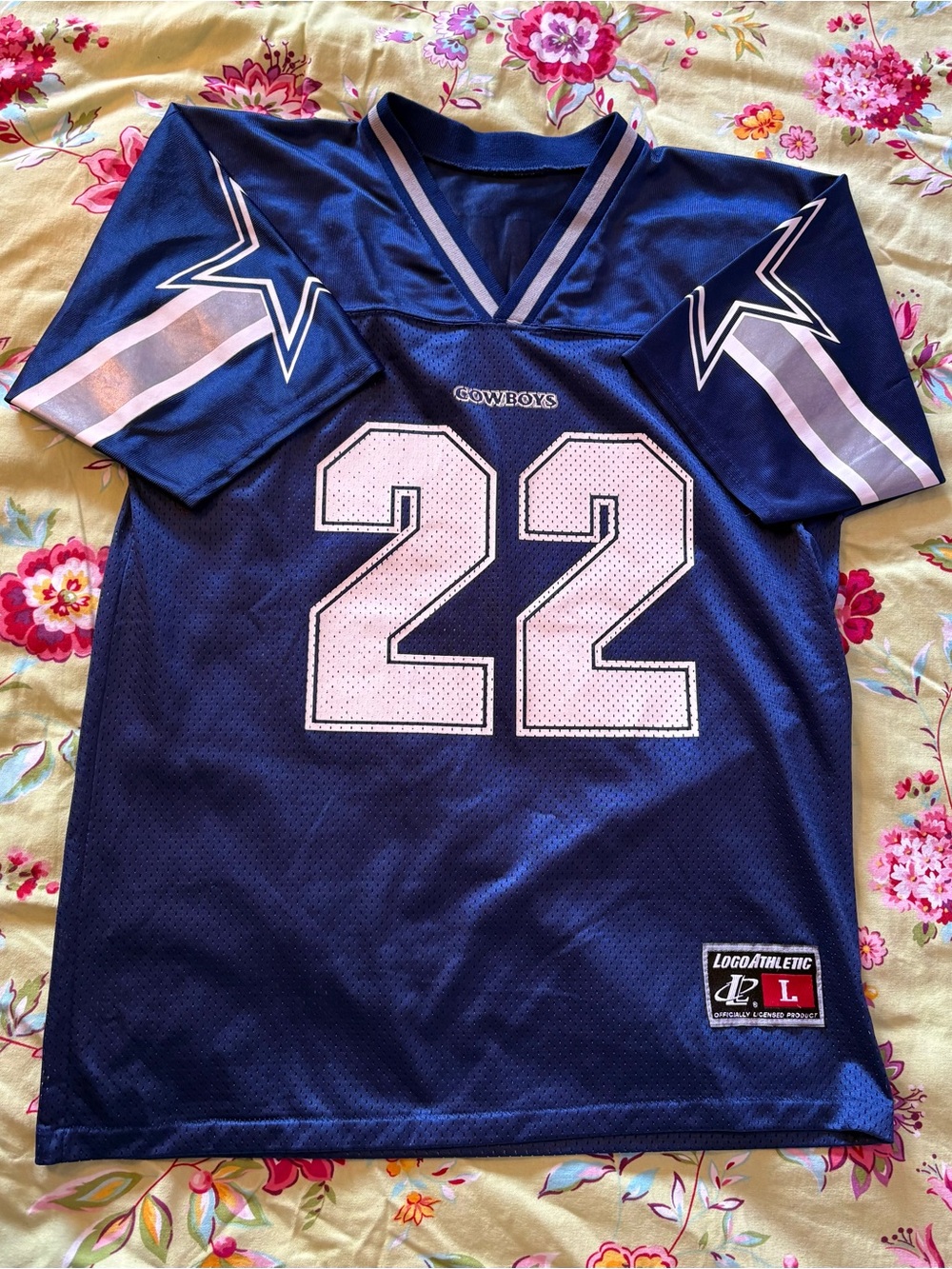 Dallas Cowboys x Logo Athletic x Emmitt Smith #22 Jersey adult small or YL 26x20